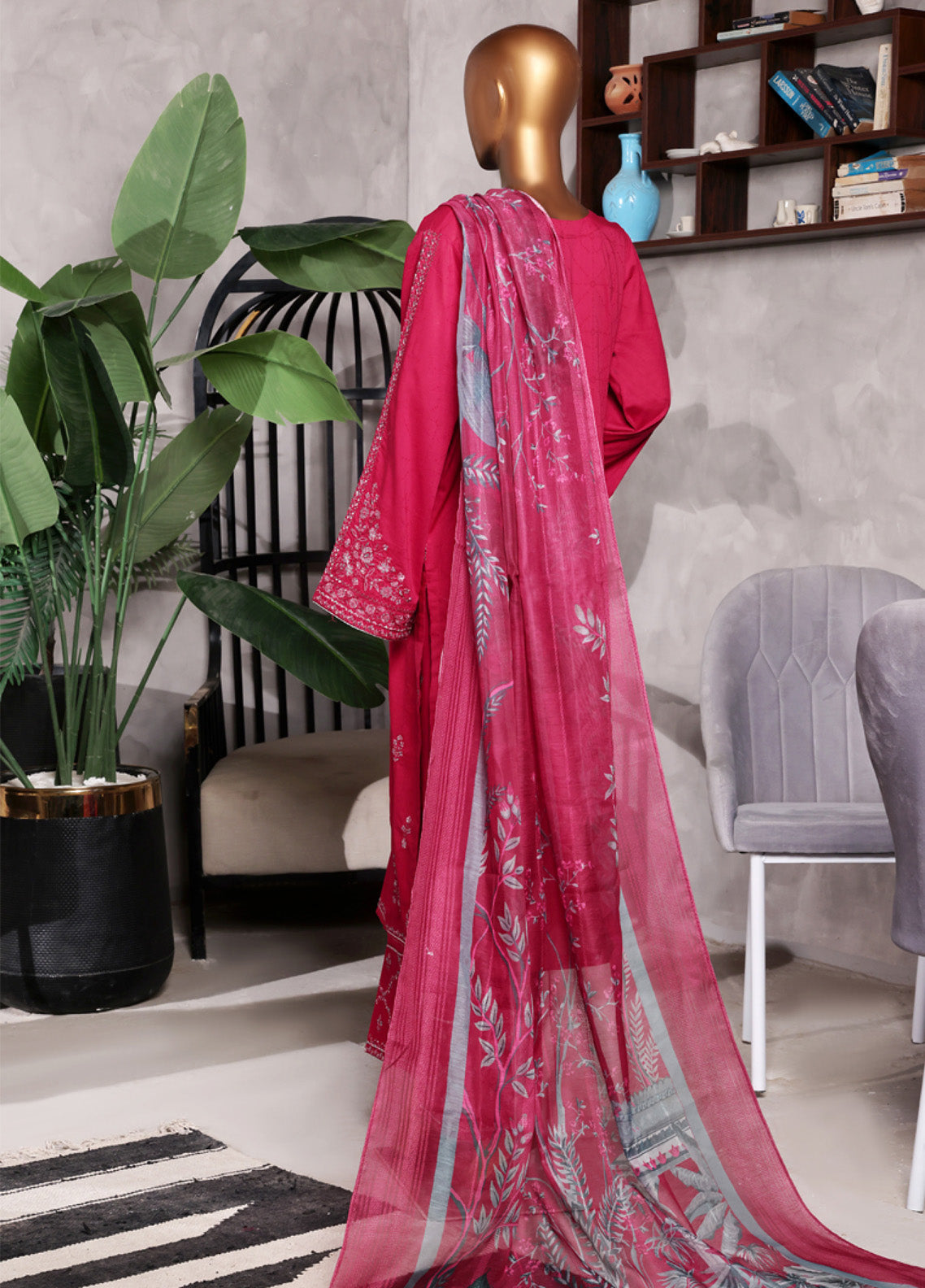 Muse By HZ Textile Embroidered Cotton Self Jacquard 3 Piece Stitched Suit HZ25MCSV2 SSJ-2503-SP Muse By HZ Textile Embroidered Cotton Self Jacquard 3 Piece Stitched Suit HZ25MCSV2 SSJ-2503-SP