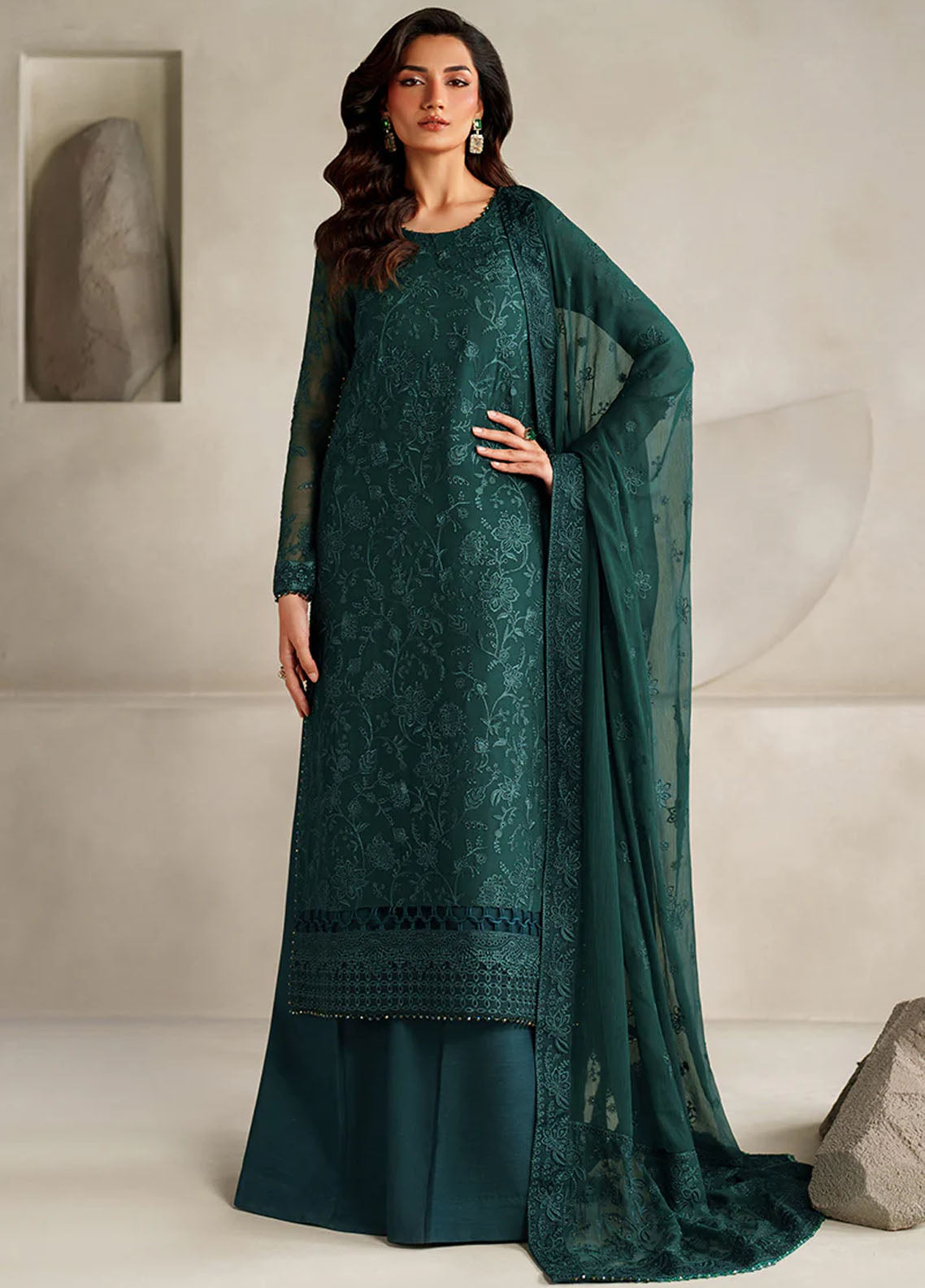 Muse Thread By Zarif Festive Embroidered Chiffon 3 Piece Unstitched Suit ZF25MT D-MT-06 SAYAH Muse Thread By Zarif Festive Embroidered Chiffon 3 Piece Unstitched Suit ZF25MT D-MT-06 SAYAH