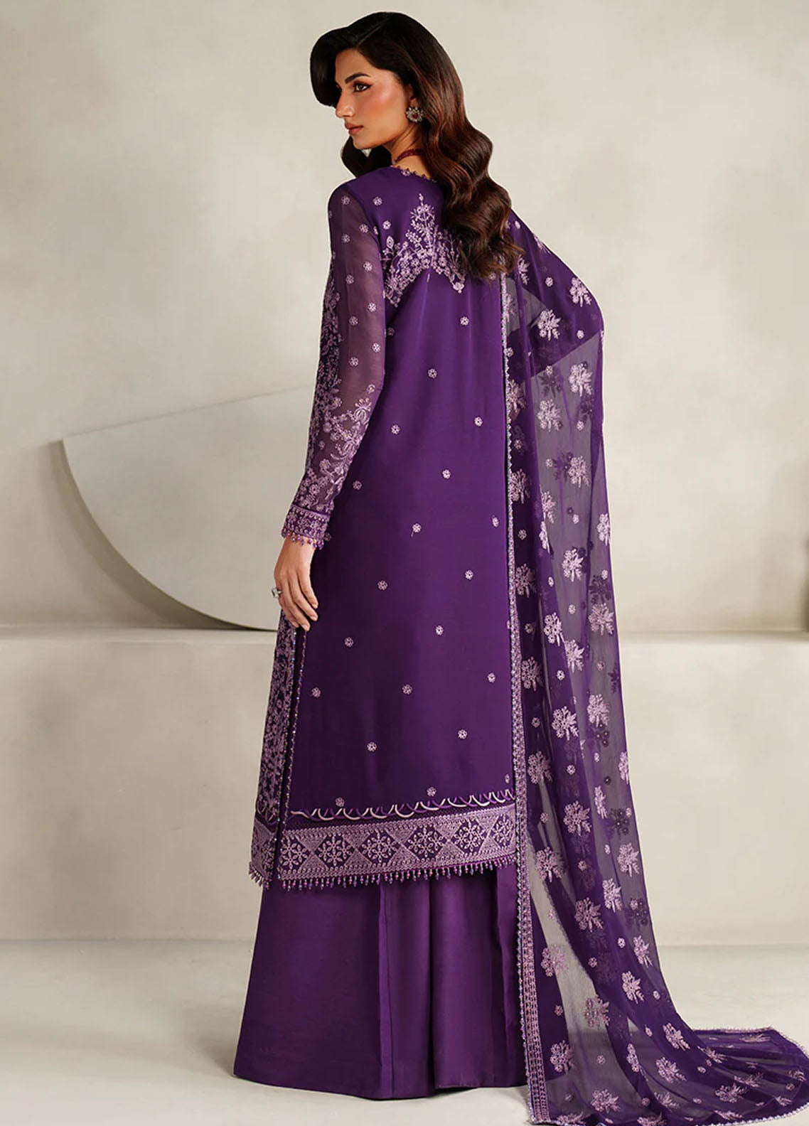 Muse Thread By Zarif Festive Embroidered Chiffon 3 Piece Unstitched Suit ZF25MT D-MT-07 SORELLA Muse Thread By Zarif Festive Embroidered Chiffon 3 Piece Unstitched Suit ZF25MT D-MT-07 SORELLA