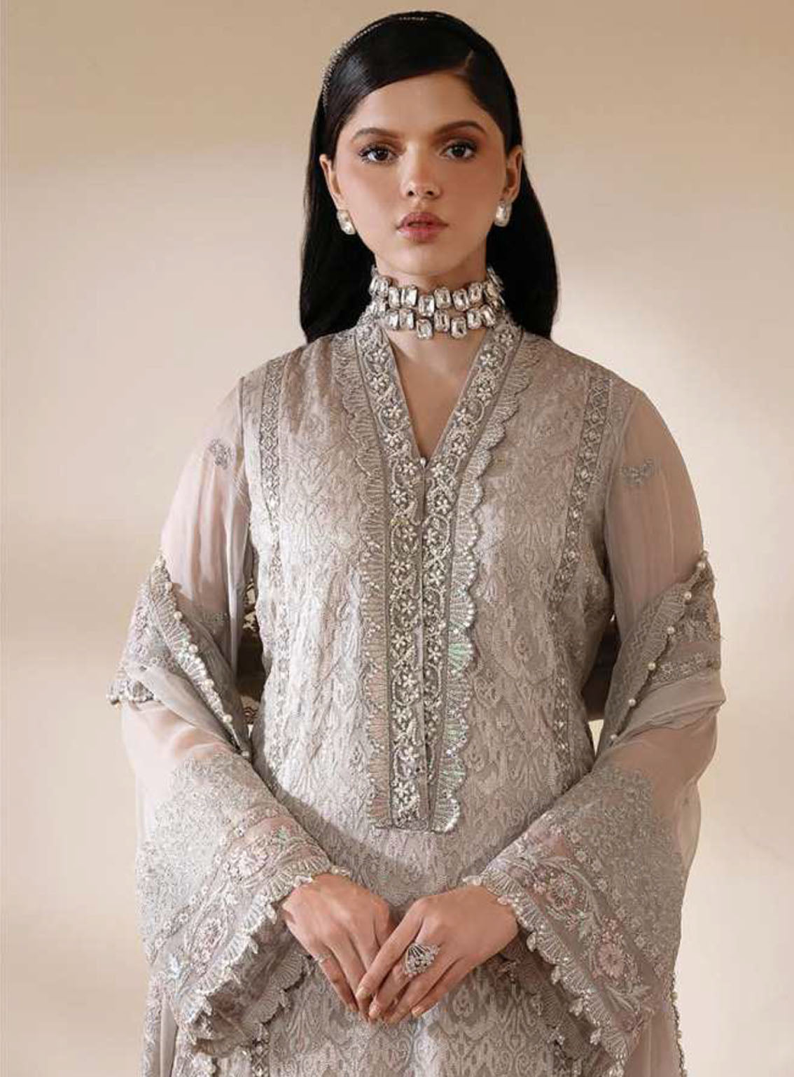 Muse By Serene Luxury Chiffon 3 Piece Unstitched Suit S24M S-1079 LUMEIRE Muse By Serene Luxury Chiffon 3 Piece Unstitched Suit S24M S-1079 LUMEIRE
