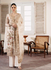 Muse By Serene Luxury Chiffon 3 Piece Unstitched Suit S24M S-1081 PERLE