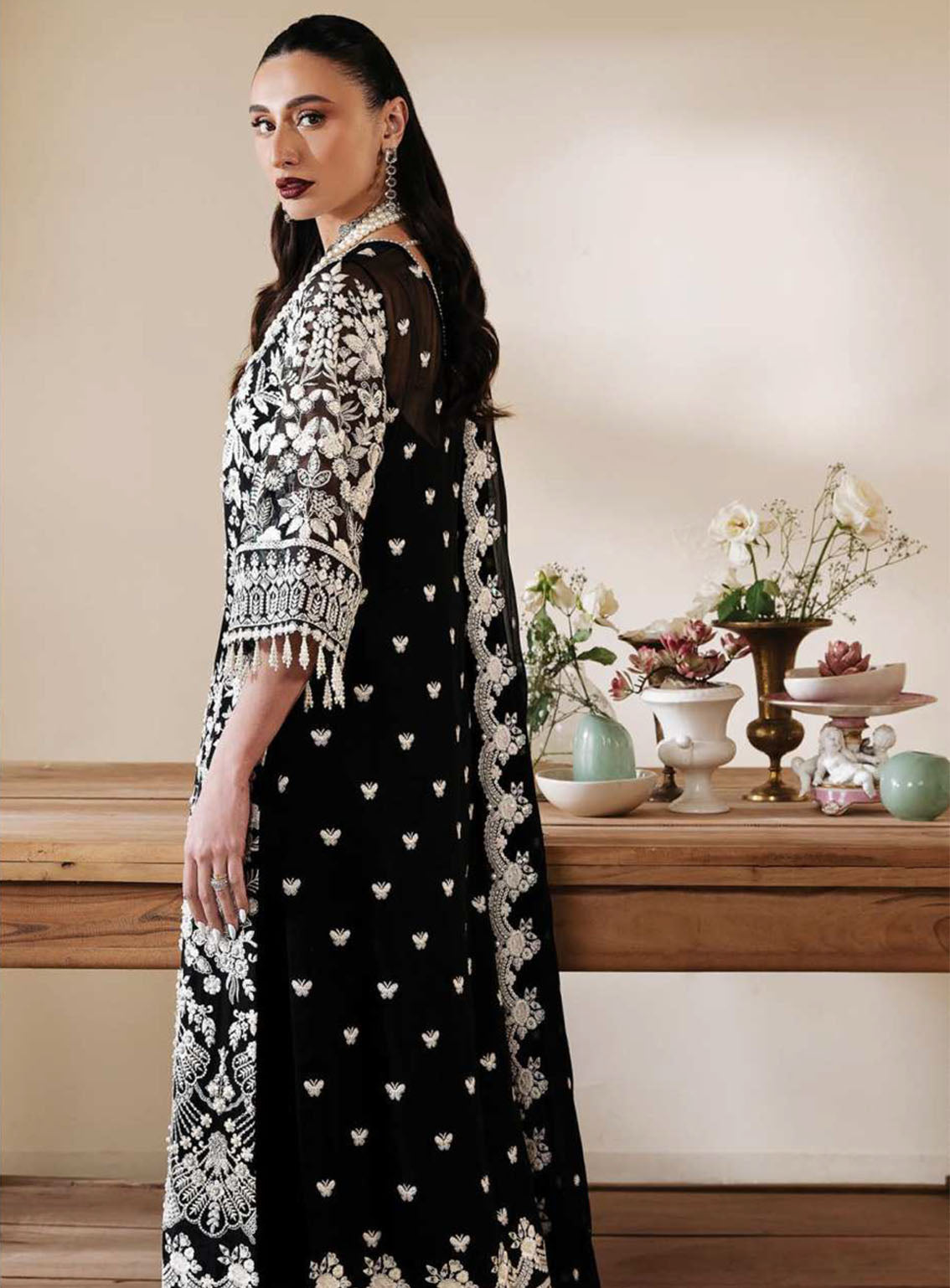 Muse By Serene Luxury Chiffon 3 Piece Unstitched Suit S24M S-1082 NORA Muse By Serene Luxury Chiffon 3 Piece Unstitched Suit S24M S-1082 NORA