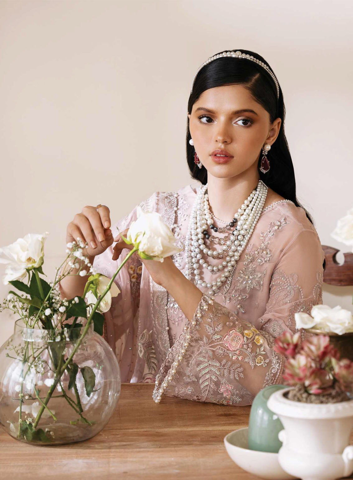 Muse By Serene Luxury Chiffon 3 Piece Unstitched Suit S24M S-1084 CRISTAL Muse By Serene Luxury Chiffon 3 Piece Unstitched Suit S24M S-1084 CRISTAL