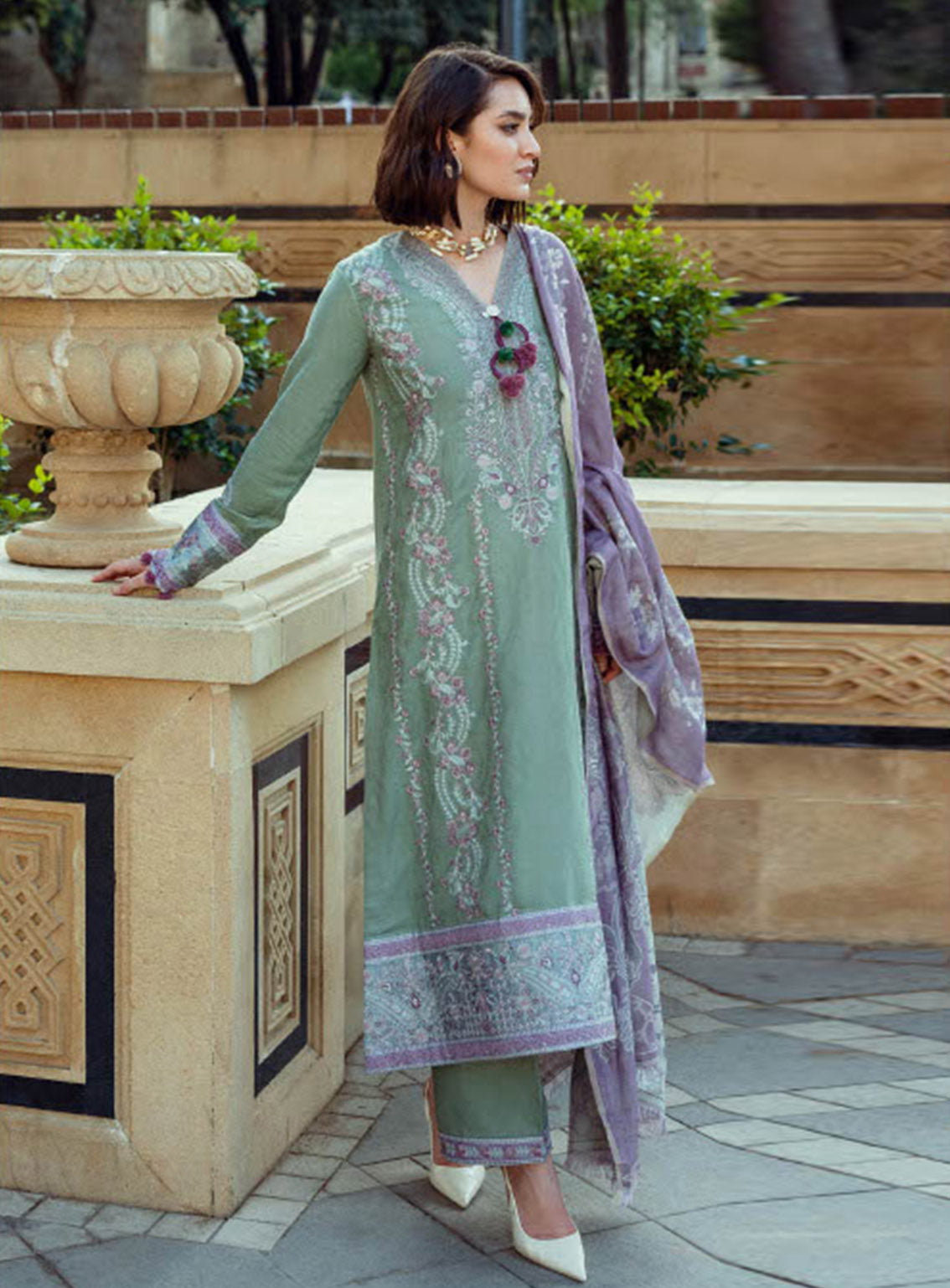 Mushq Broadway Embroidered Dobby 3 Piece Unstitched Suit MQ24BW SWEET UNION Mushq Broadway Embroidered Dobby 3 Piece Unstitched Suit MQ24BW SWEET UNION