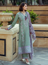 Mushq Broadway Embroidered Dobby 3 Piece Unstitched Suit MQ24BW SWEET UNION