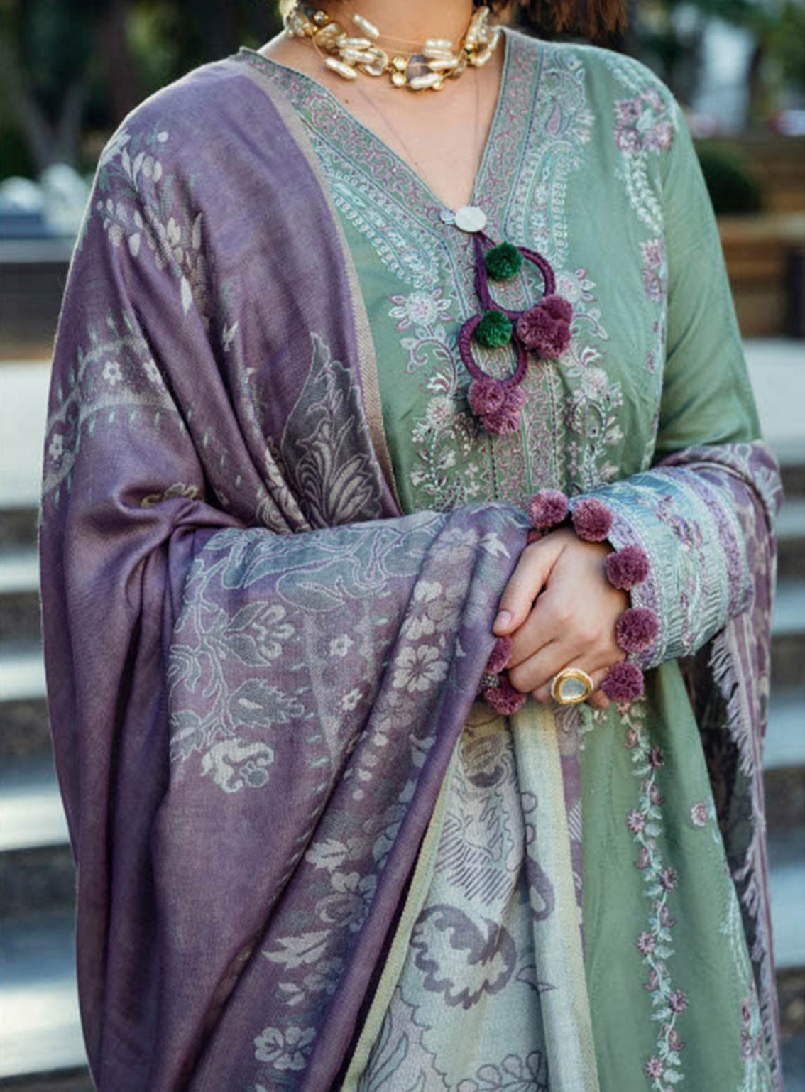 Mushq Broadway Embroidered Dobby 3 Piece Unstitched Suit MQ24BW SWEET UNION Mushq Broadway Embroidered Dobby 3 Piece Unstitched Suit MQ24BW SWEET UNION