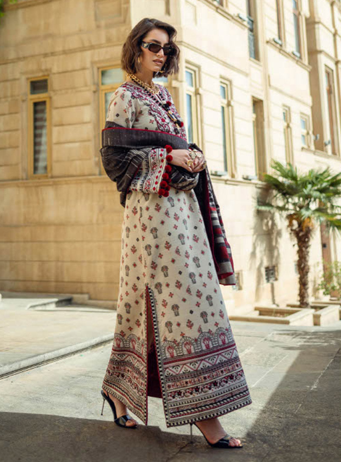 Mushq Broadway Embroidered Jacquard 3 Piece Unstitched Suit MQ24BW DREAMY ESCAPE Mushq Broadway Embroidered Jacquard 3 Piece Unstitched Suit MQ24BW DREAMY ESCAPE
