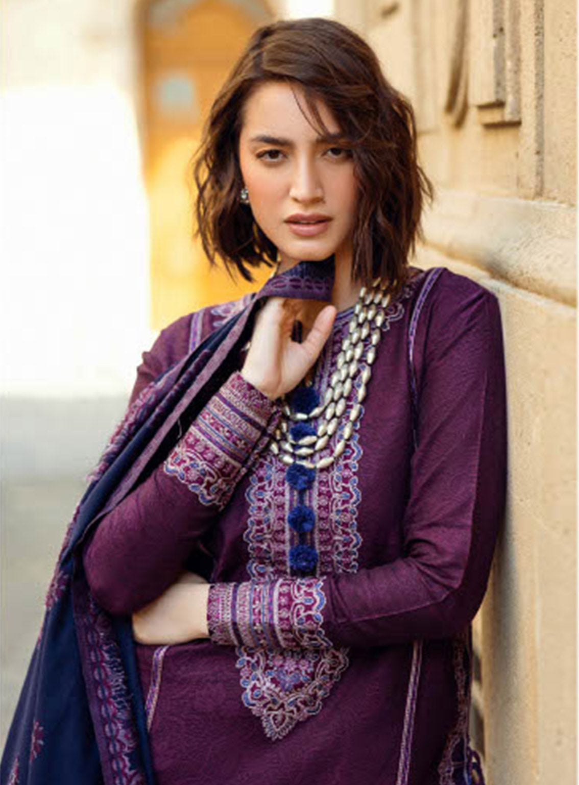 Mushq Broadway Embroidered Jacquard 3 Piece Unstitched Suit MQ24BW ENDLESS PASSION Mushq Broadway Embroidered Jacquard 3 Piece Unstitched Suit MQ24BW ENDLESS PASSION