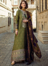 Mushq Broadway Embroidered Jacquard 3 Piece Unstitched Suit MQ24BW GENTLE TOUCH