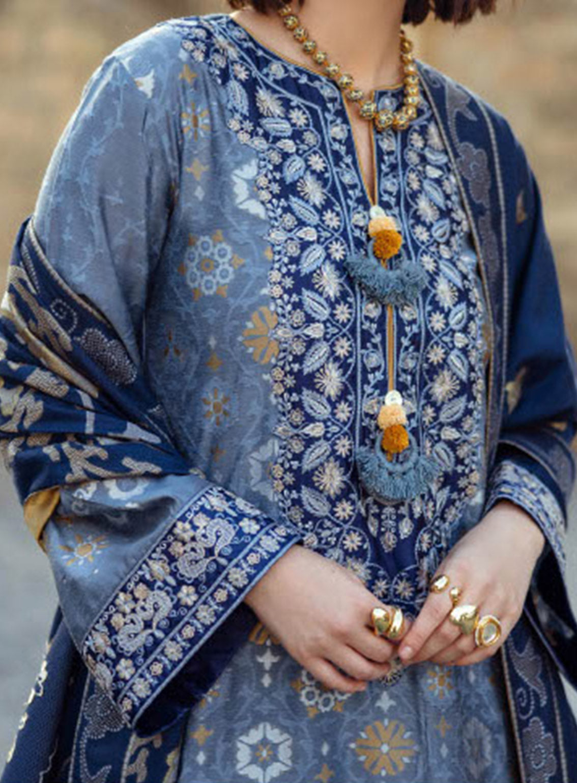 Mushq Broadway Embroidered Jacquard 3 Piece Unstitched Suit MQ24BW TENDER GLANCE Mushq Broadway Embroidered Jacquard 3 Piece Unstitched Suit MQ24BW TENDER GLANCE