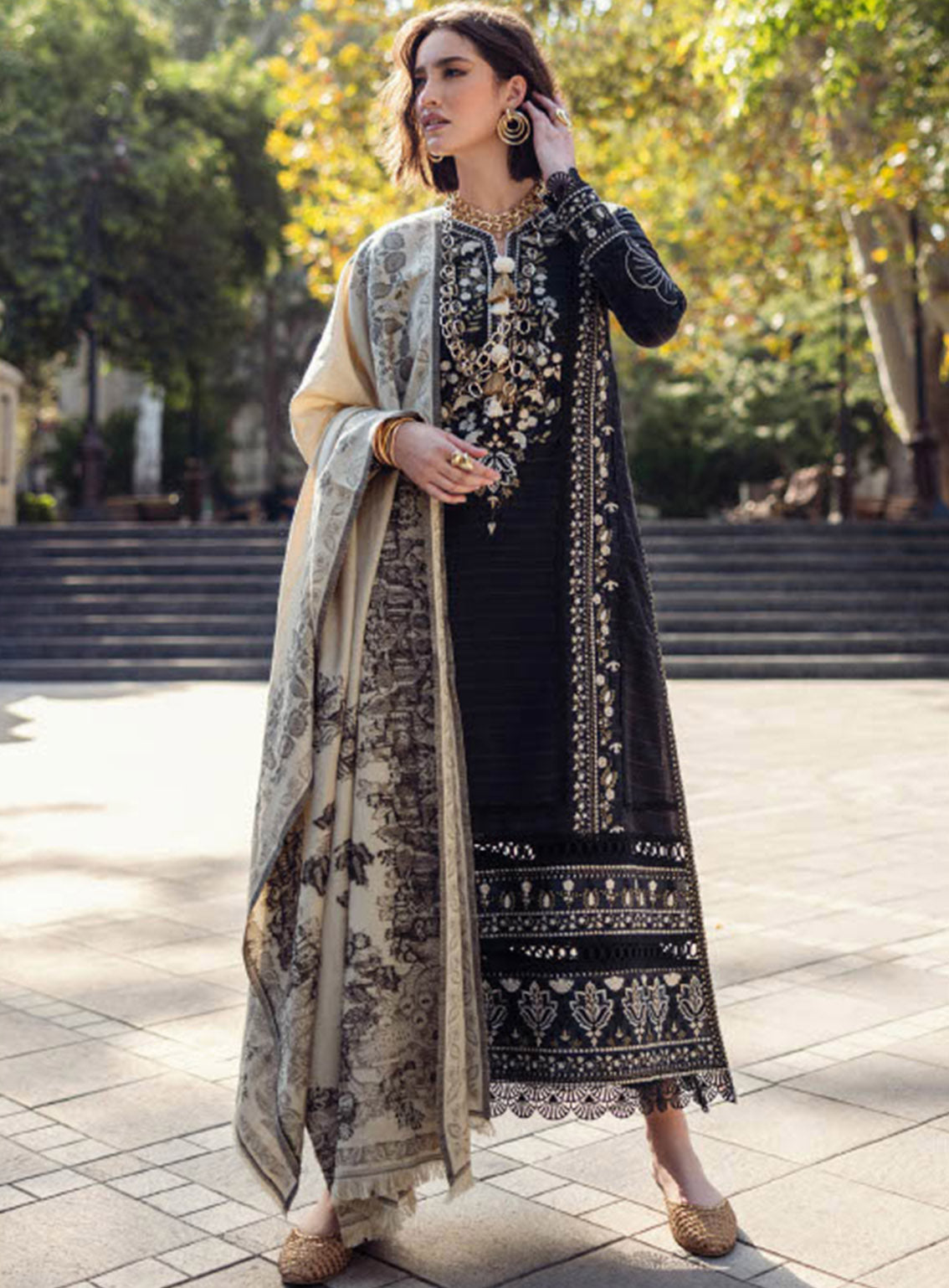 Mushq Broadway Embroidered Karandi 3 Piece Unstitched Suit MQ24BW TWISTED AFFECTION Mushq Broadway Embroidered Karandi 3 Piece Unstitched Suit MQ24BW TWISTED AFFECTION