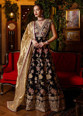 Mushq Deja Vu Embroidered Velvet 3 Piece Unstitched Suit MQ24DUV D-04 WHISPERS OF YESTERDAY