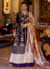 Mushq Deja Vu Embroidered Velvet 3 Piece Unstitched Suit MQ24DUV D-05 CHASING REFLECTIONS