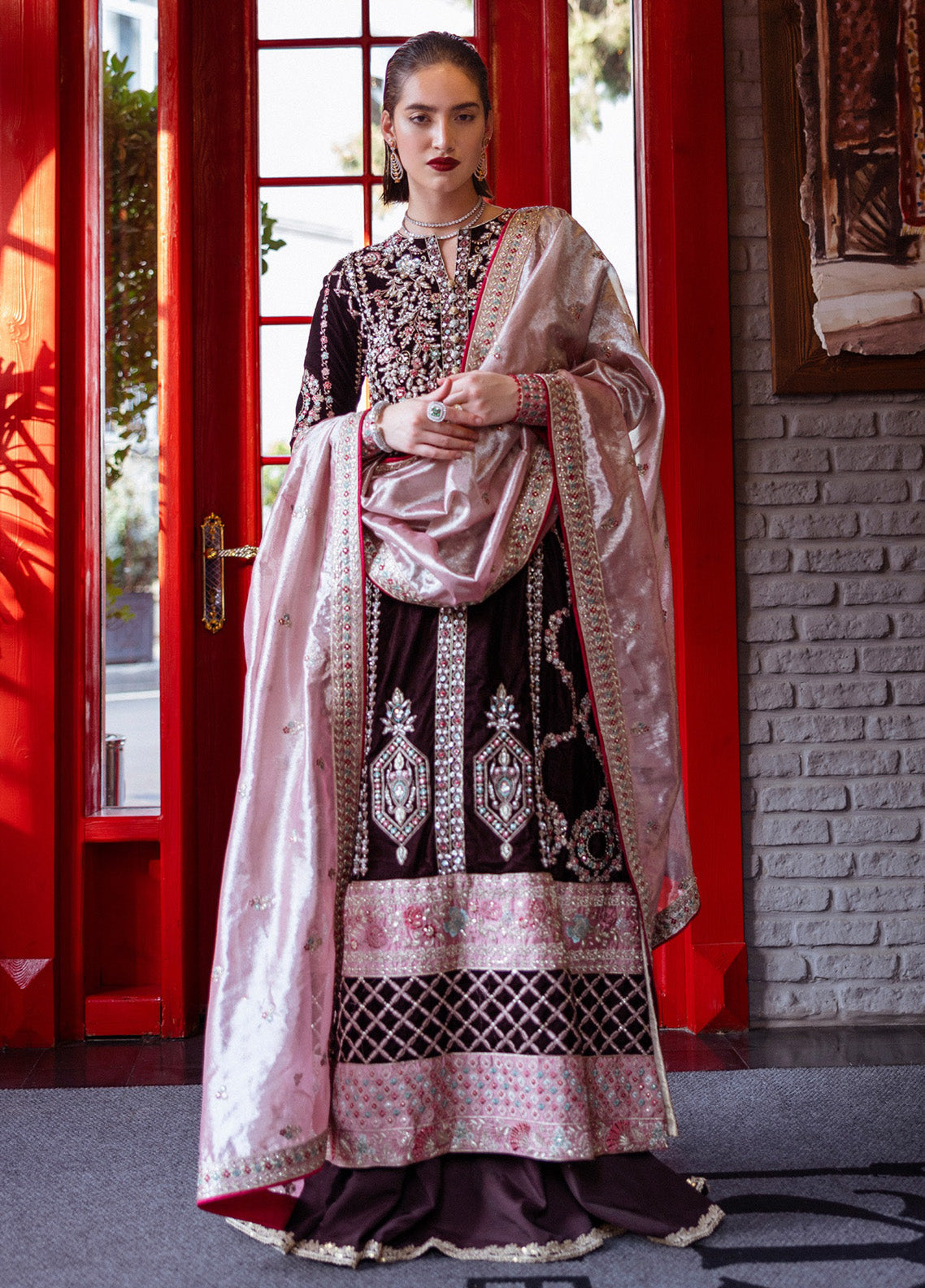 Mushq Deja Vu Embroidered Velvet 3 Piece Unstitched Suit MQ24DUV D-06 ECHOING DREAMS Mushq Deja Vu Embroidered Velvet 3 Piece Unstitched Suit MQ24DUV D-06 ECHOING DREAMS