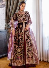 Mushq Deja Vu Embroidered Velvet 3 Piece Unstitched Suit MQ24DUV D-07 LOST IN TIME
