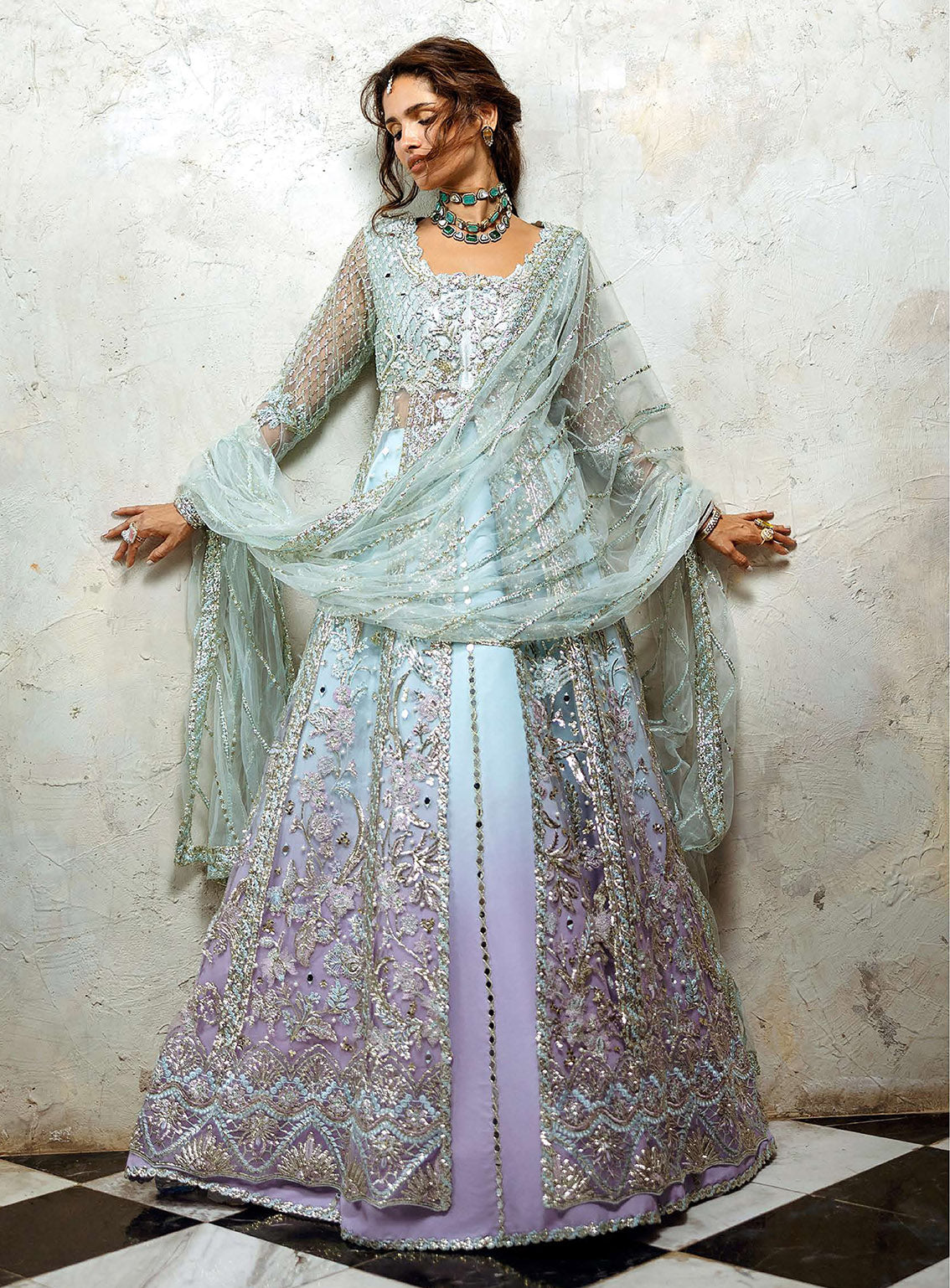 Mushq Stardust Exclusive Wedding Embroidered Net 3 Piece Unstitched Suit MQ24SW D-03 SILVER SCREEN Mushq Stardust Exclusive Wedding Embroidered Net 3 Piece Unstitched Suit MQ24SW D-03 SILVER SCREEN
