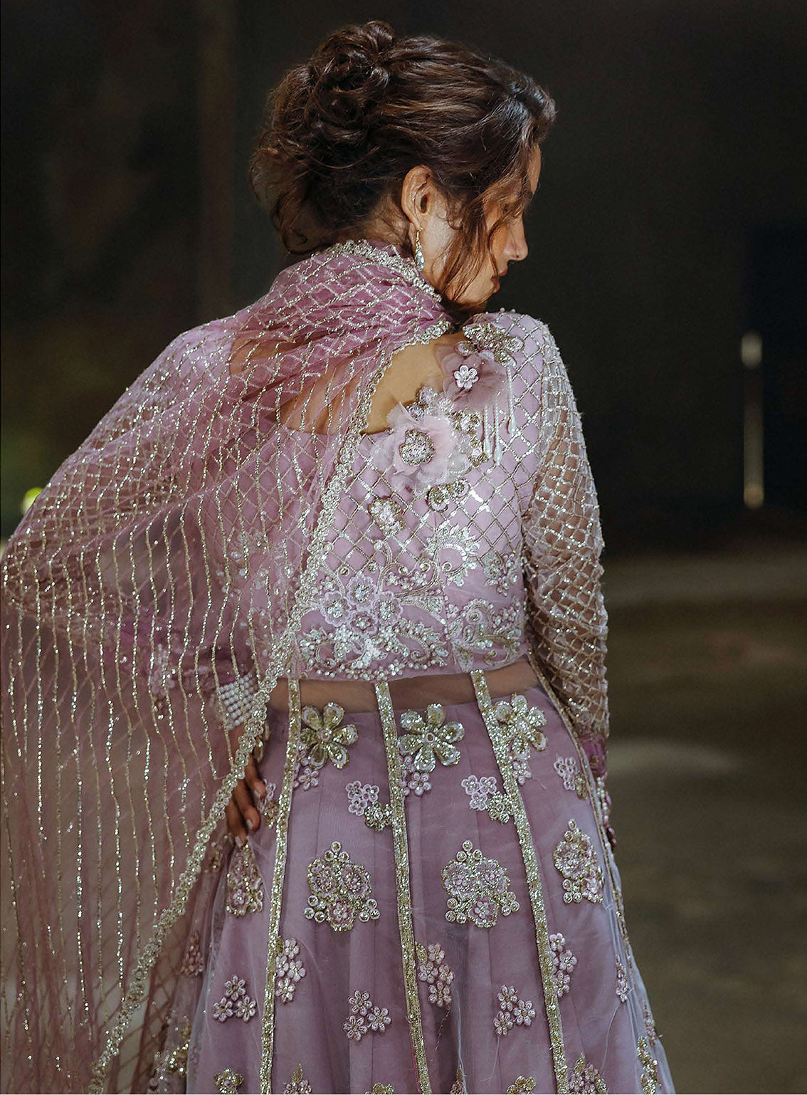 Mushq Stardust Exclusive Wedding Embroidered Net 3 Piece Unstitched Suit MQ24SW D-05 SPOTLIGHT DREAMER Mushq Stardust Exclusive Wedding Embroidered Net 3 Piece Unstitched Suit MQ24SW D-05 SPOTLIGHT DREAMER