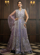 Mushq Stardust Exclusive Wedding Embroidered Net 3 Piece Unstitched Suit MQ24SW D-07 CELESTIAL GLAM