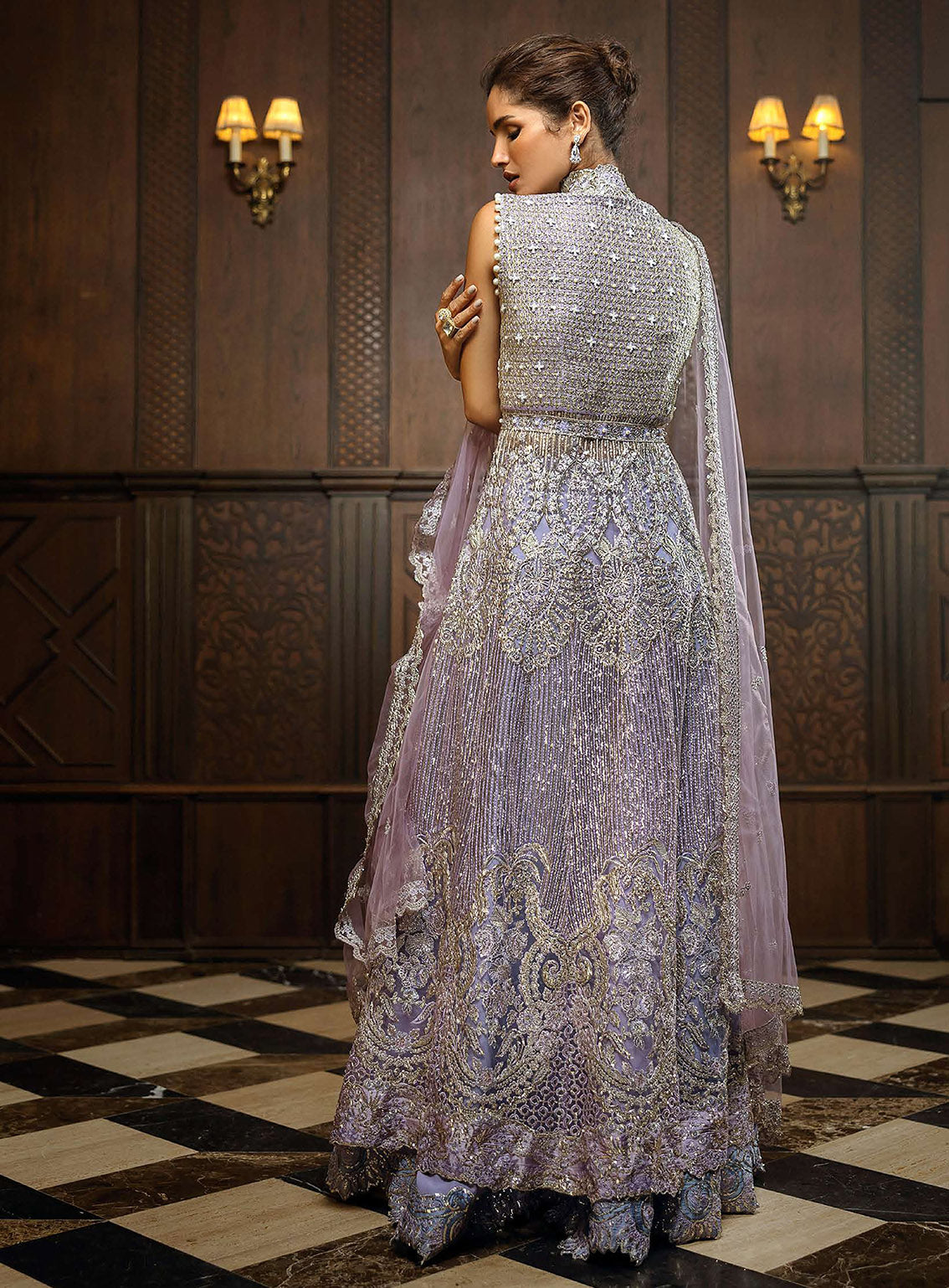 Mushq Stardust Exclusive Wedding Embroidered Net 3 Piece Unstitched Suit MQ24SW D-07 CELESTIAL GLAM Mushq Stardust Exclusive Wedding Embroidered Net 3 Piece Unstitched Suit MQ24SW D-07 CELESTIAL GLAM