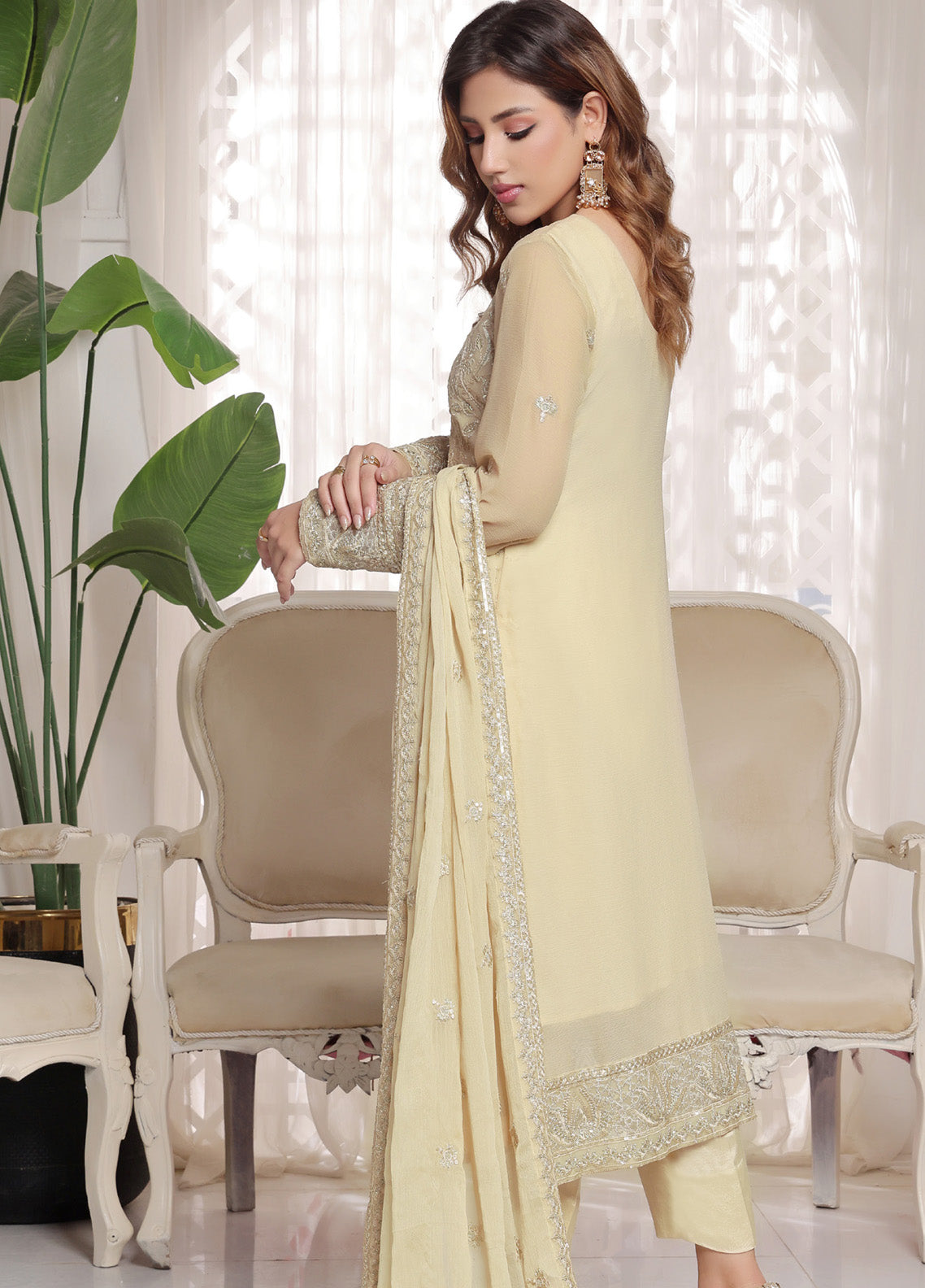 Myra By Soghat Creation Embroidered Chiffon 3 Piece Unstitched Suit SC25M LEC-04 Myra By Soghat Creation Embroidered Chiffon 3 Piece Unstitched Suit SC25M LEC-04