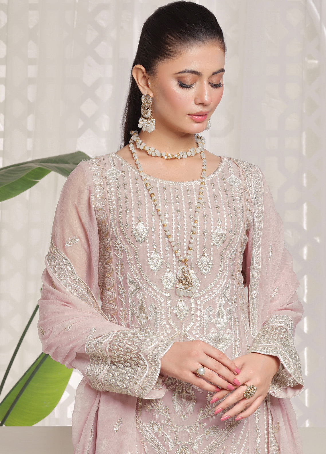 Myra By Soghat Creation Embroidered Chiffon 3 Piece Unstitched Suit SC25M LEC-09 Myra By Soghat Creation Embroidered Chiffon 3 Piece Unstitched Suit SC25M LEC-09