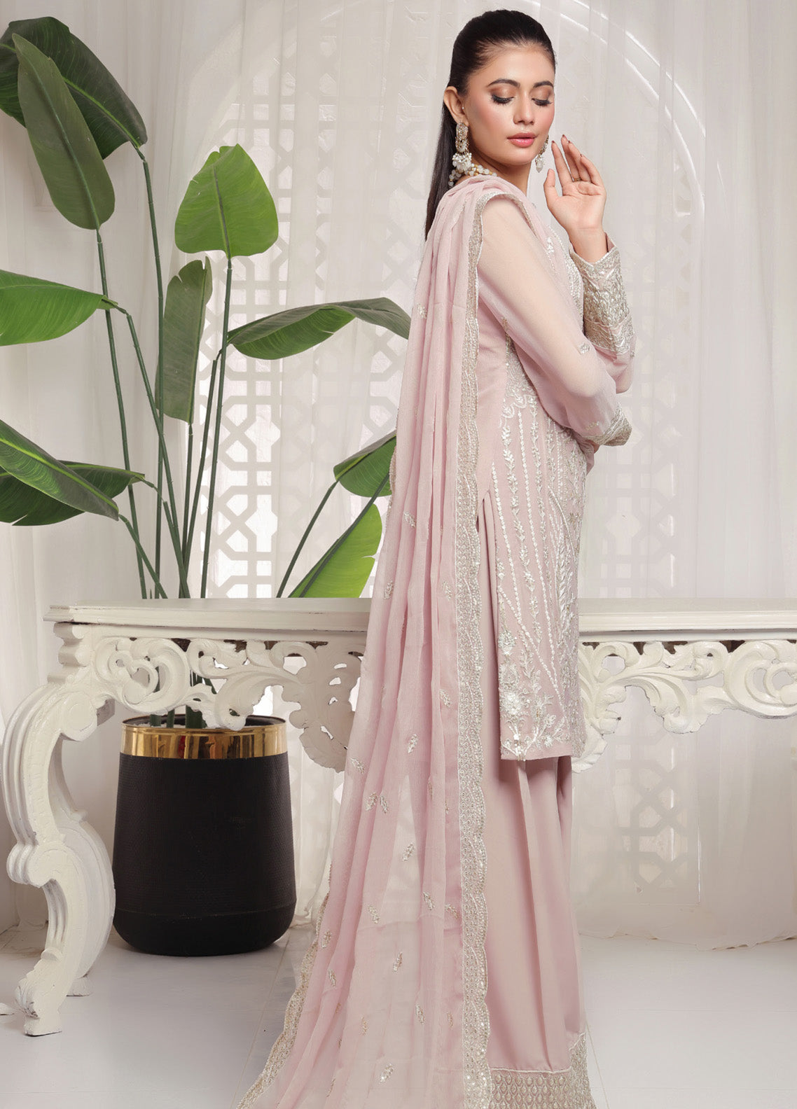 Myra By Soghat Creation Embroidered Chiffon 3 Piece Unstitched Suit SC25M LEC-09 Myra By Soghat Creation Embroidered Chiffon 3 Piece Unstitched Suit SC25M LEC-09