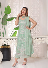 Myra By Soghat Creation Embroidered Chiffon 3 Piece Unstitched Suit SC25M LEC-10