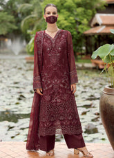Naayab By Flossie Kuch Khas Embroidered Chiffon 3 Piece Unstitched Suit FL25NV1 D-K-105
