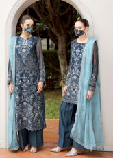 Naayab By Flossie Kuch Khas Embroidered Chiffon 3 Piece Unstitched Suit FL25NV1 D-K-108