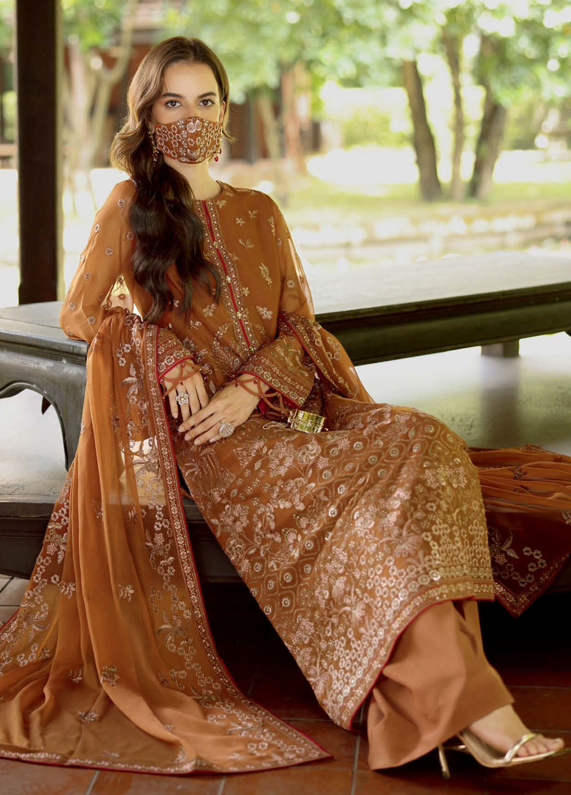 Naayab By Flossie Kuch Khas Embroidered Chiffon 3 Piece Unstitched Suit FL25NV1 D-K-109 Naayab By Flossie Kuch Khas Embroidered Chiffon 3 Piece Unstitched Suit FL25NV1 D-K-109