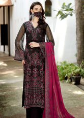 Naayab By Flossie Kuch Khas Embroidered Chiffon 3 Piece Unstitched Suit FL25NV1 D-K-110