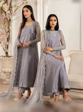 Nafees By Zarif Embroidered Net 3 Piece Unstitched Suit ZF24FE ZNAF-01 MERVE