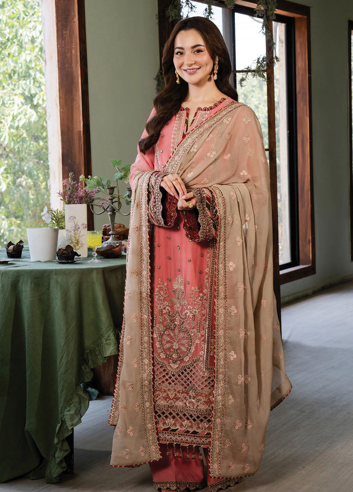 Naina By Imrozia Premium Embroidered Chiffon 3 Piece Unstitched Suit IMP24N I-189 AAINAA Naina By Imrozia Premium Embroidered Chiffon 3 Piece Unstitched Suit IMP24N I-189 AAINAA