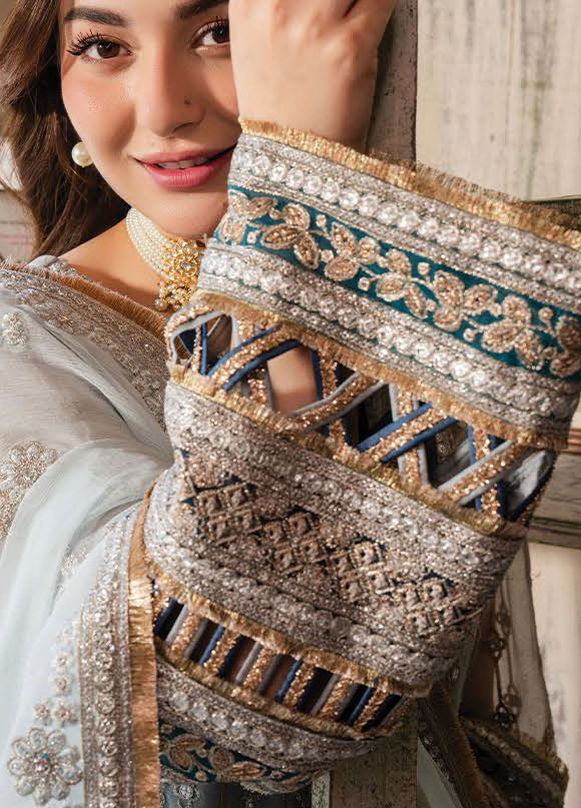 Naina By Imrozia Premium Embroidered Chiffon 3 Piece Unstitched Suit IMP24N I-190 RUMMAN Naina By Imrozia Premium Embroidered Chiffon 3 Piece Unstitched Suit IMP24N I-190 RUMMAN