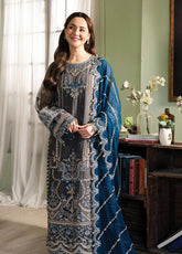 Naina By Imrozia Premium Embroidered Chiffon 3 Piece Unstitched Suit IMP24N I-192 NAZAHA