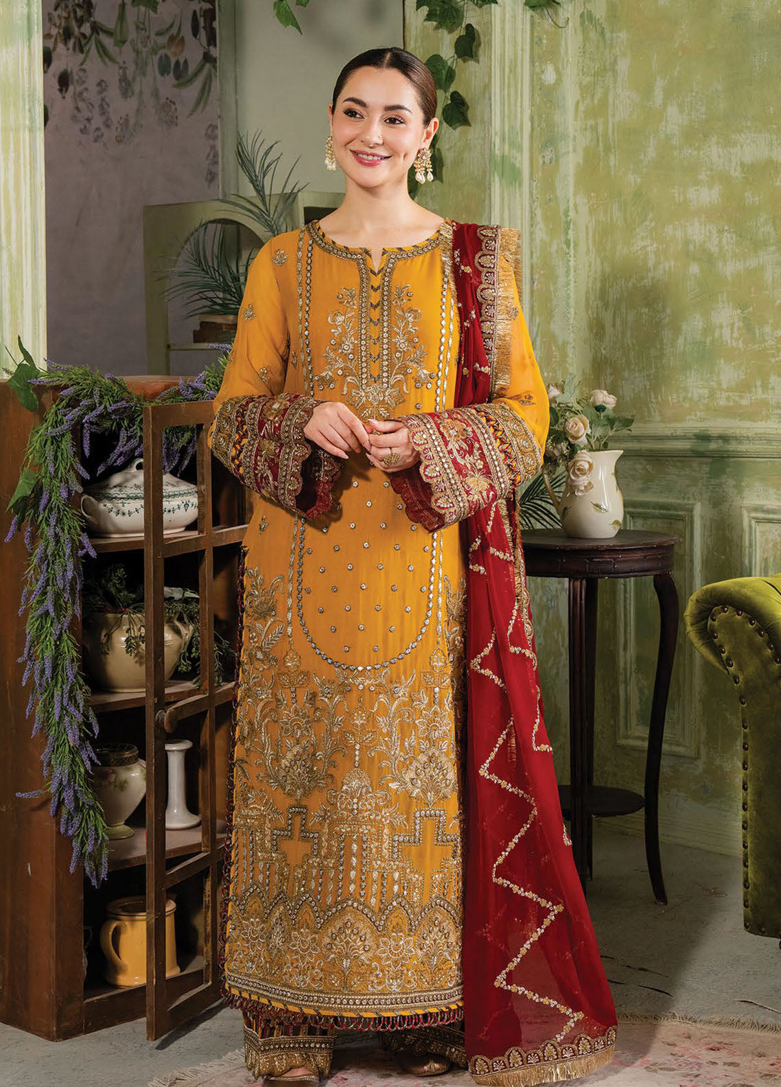 Naina By Imrozia Premium Embroidered Chiffon 3 Piece Unstitched Suit IMP24N I-196 NAAZ Naina By Imrozia Premium Embroidered Chiffon 3 Piece Unstitched Suit IMP24N I-196 NAAZ