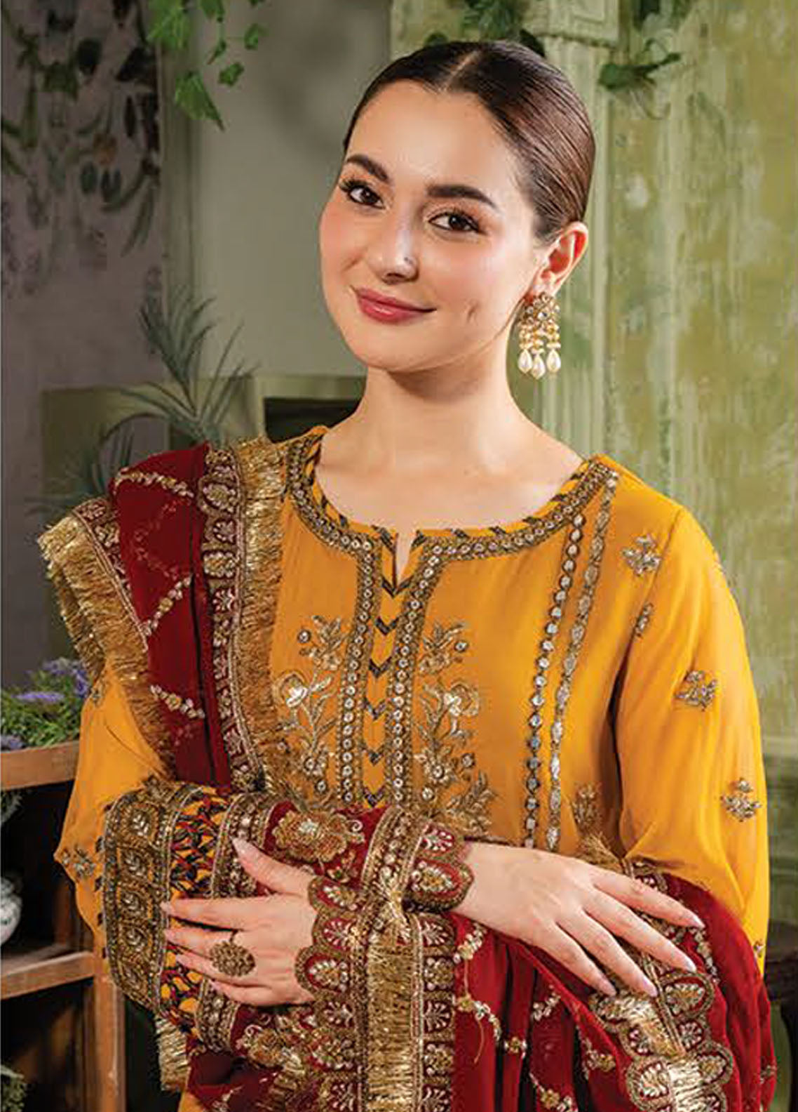 Naina By Imrozia Premium Embroidered Chiffon 3 Piece Unstitched Suit IMP24N I-196 NAAZ Naina By Imrozia Premium Embroidered Chiffon 3 Piece Unstitched Suit IMP24N I-196 NAAZ
