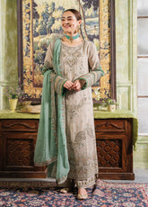 Naina By Imrozia Premium Embroidered Chiffon 3 Piece Unstitched Suit IMP24N I-198 BEENA
