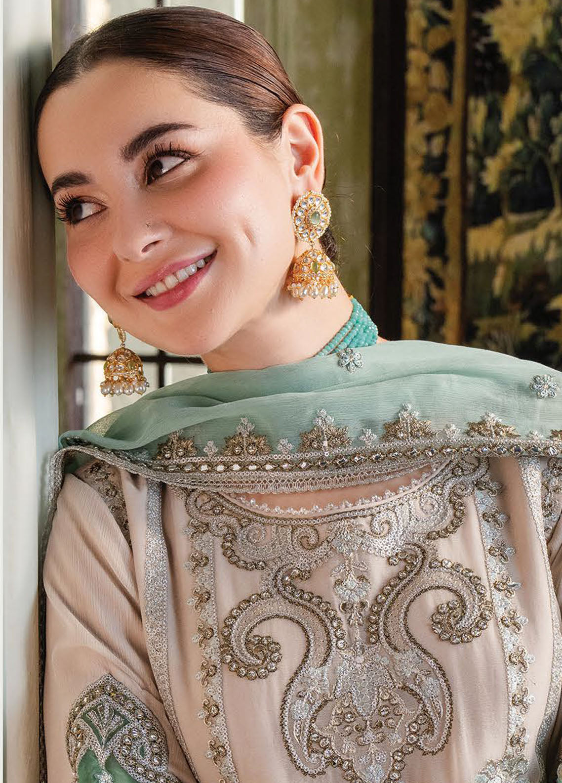 Naina By Imrozia Premium Embroidered Chiffon 3 Piece Unstitched Suit IMP24N I-198 BEENA Naina By Imrozia Premium Embroidered Chiffon 3 Piece Unstitched Suit IMP24N I-198 BEENA