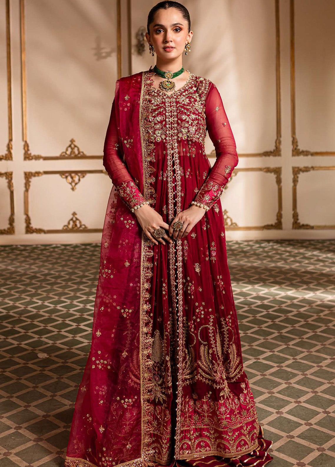 Naira By Roheenaz Embroidered Chiffon 4 Piece Unstitched Suit RNZ24N RNZ-01 DUA Naira By Roheenaz Embroidered Chiffon 4 Piece Unstitched Suit RNZ24N RNZ-01 DUA