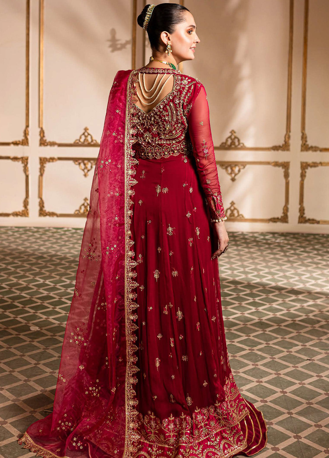 Naira By Roheenaz Embroidered Chiffon 4 Piece Unstitched Suit RNZ24N RNZ-01 DUA Naira By Roheenaz Embroidered Chiffon 4 Piece Unstitched Suit RNZ24N RNZ-01 DUA