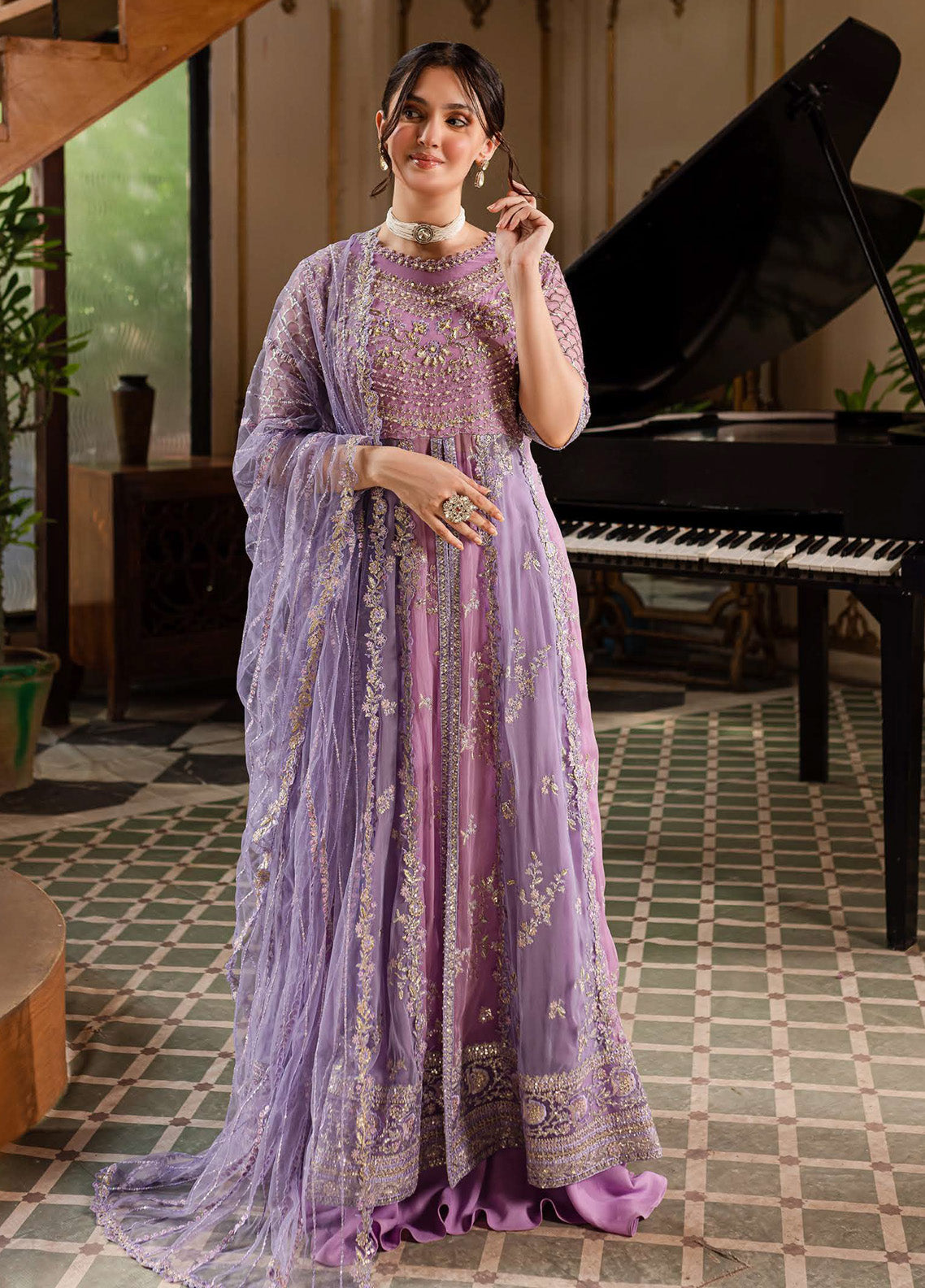 Naira By Roheenaz Embroidered Chiffon 4 Piece Unstitched Suit RNZ24N RNZ-05 SELINA Naira By Roheenaz Embroidered Chiffon 4 Piece Unstitched Suit RNZ24N RNZ-05 SELINA