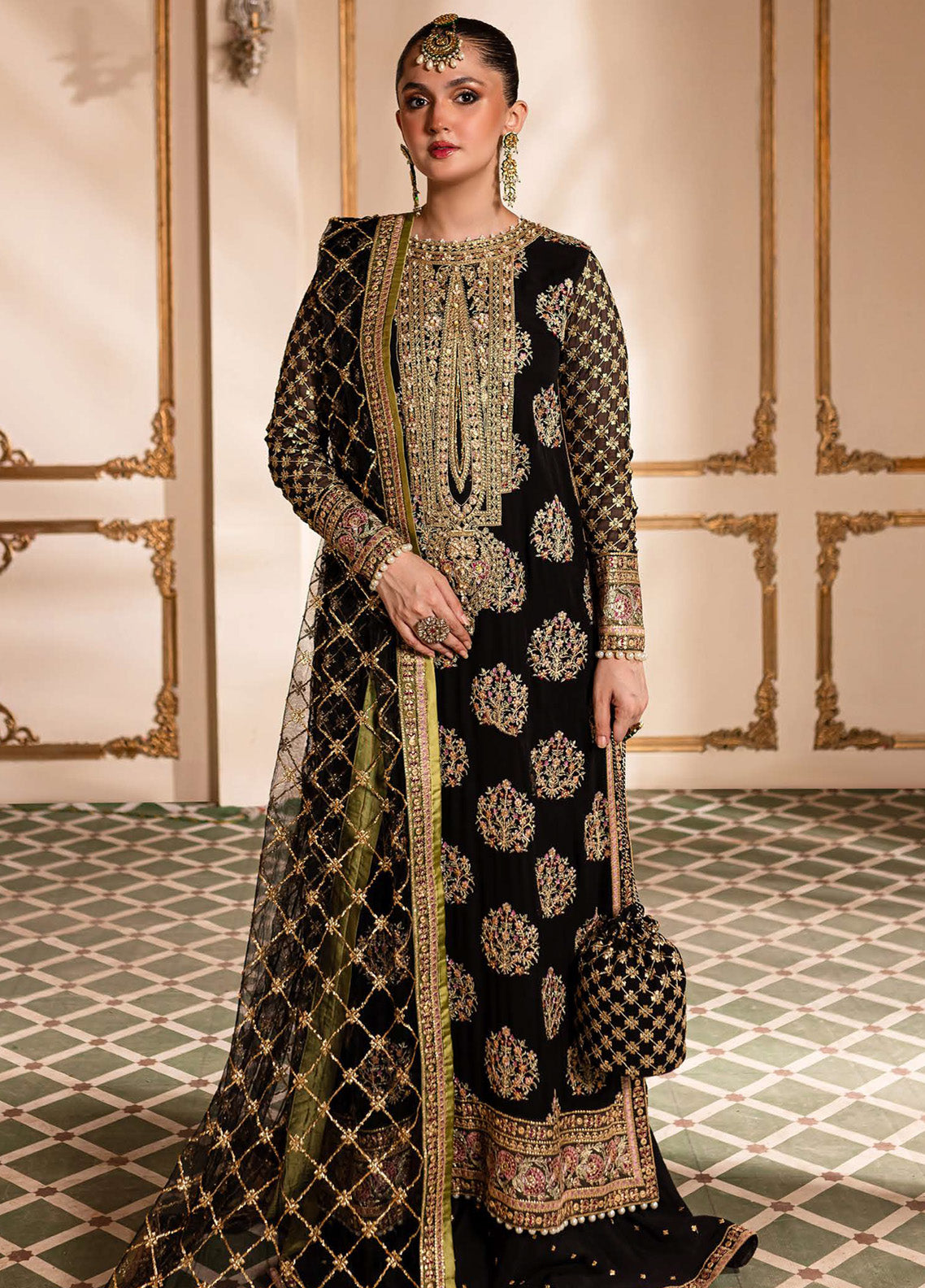 Naira By Roheenaz Embroidered Organza 4 Piece Unstitched Suit RNZ24N RNZ-03 TALIYA Naira By Roheenaz Embroidered Organza 4 Piece Unstitched Suit RNZ24N RNZ-03 TALIYA