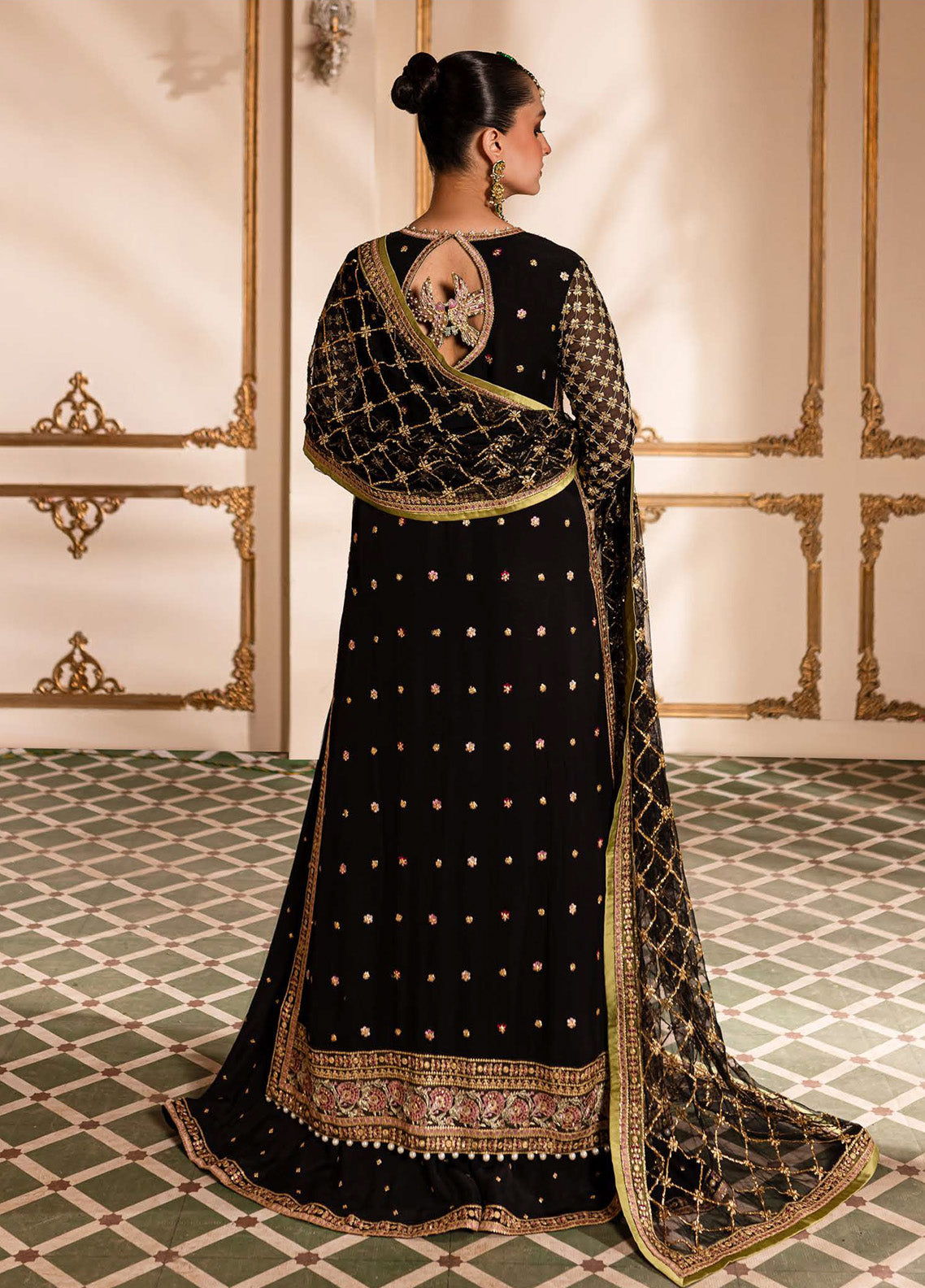 Naira By Roheenaz Embroidered Organza 4 Piece Unstitched Suit RNZ24N RNZ-03 TALIYA Naira By Roheenaz Embroidered Organza 4 Piece Unstitched Suit RNZ24N RNZ-03 TALIYA