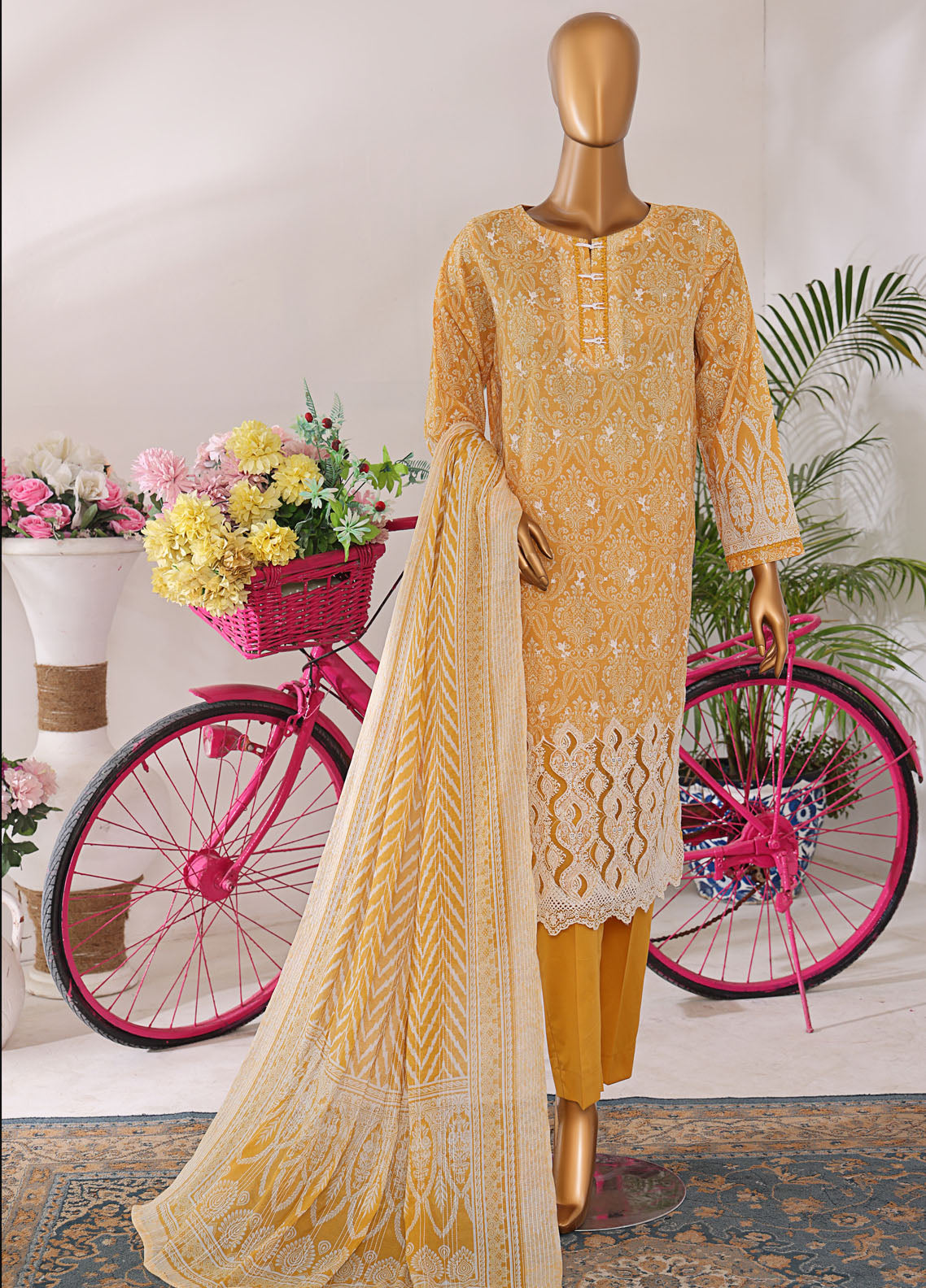 Nakshkari By HZ Textiles Embroidered Lawn 3 Piece Unstitched Suit HZ25NE NKE-556 Nakshkari By HZ Textiles Embroidered Lawn 3 Piece Unstitched Suit HZ25NE NKE-556