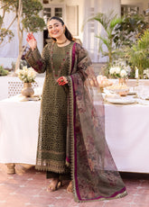 Nani Ka Ghar By Iznik Luxury Lawn Eid 3 Piece Unstitched Suit IZ24NGLLE D-10 SURMAI