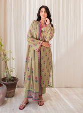 Naqsh By Rashid Textile Embroidered Lawn 3 Piece Unstitched Suit RT24NEL D-8484
