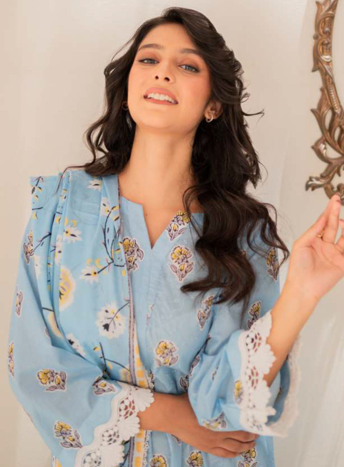Naqsh By Rashid Textile Embroidered Lawn 3 Piece Unstitched Suit RT24NEL D-8487 Naqsh By Rashid Textile Embroidered Lawn 3 Piece Unstitched Suit RT24NEL D-8487