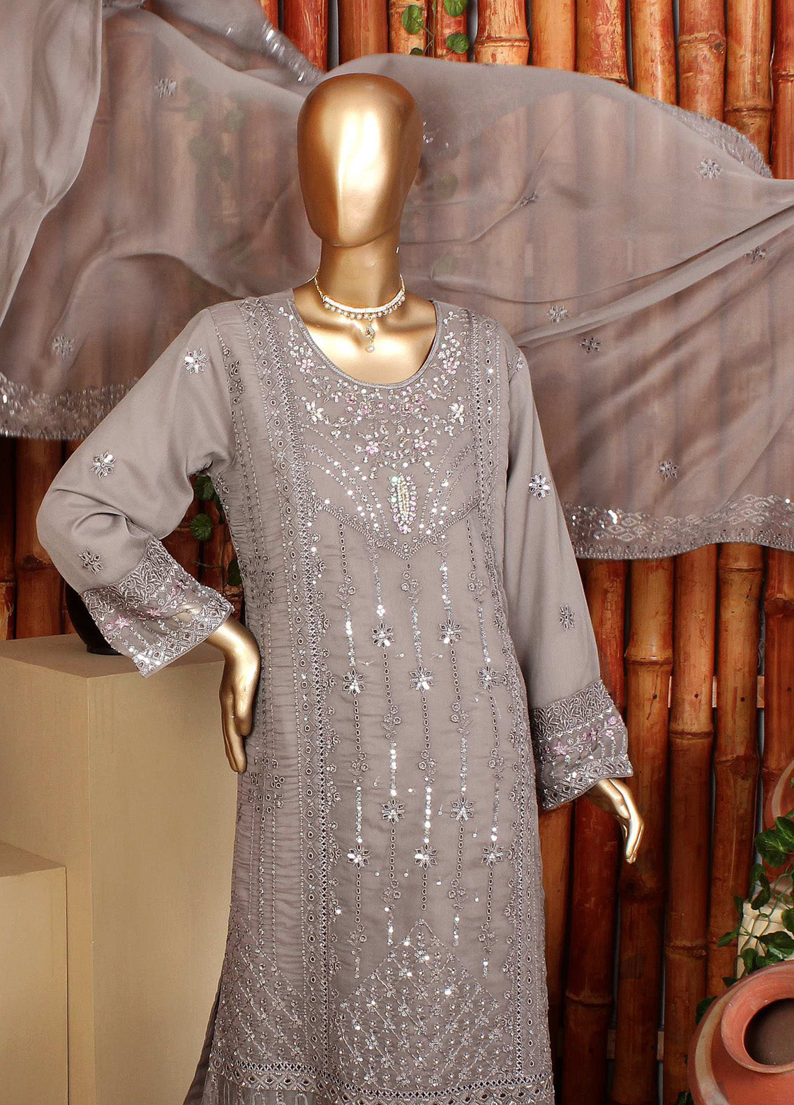 Naqshi By Romosh Embroidered Chiffon 3 Piece Stitched Suit RNPC25NCF D-191 (PL) Naqshi By Romosh Embroidered Chiffon 3 Piece Stitched Suit RNPC25NCF D-191 (PL)