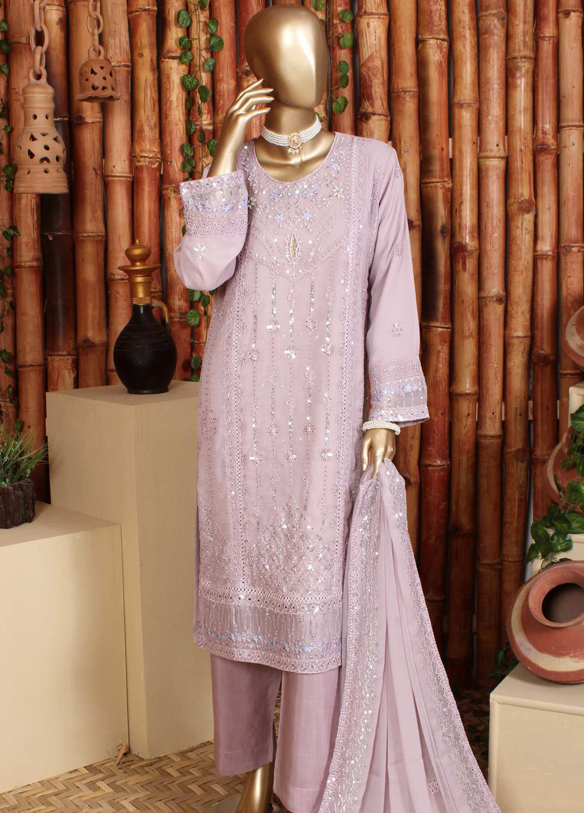 Naqshi By Romosh Embroidered Chiffon 3 Piece Stitched Suit RNPC25NCF D-191 (PL) Naqshi By Romosh Embroidered Chiffon 3 Piece Stitched Suit RNPC25NCF D-191 (PL)